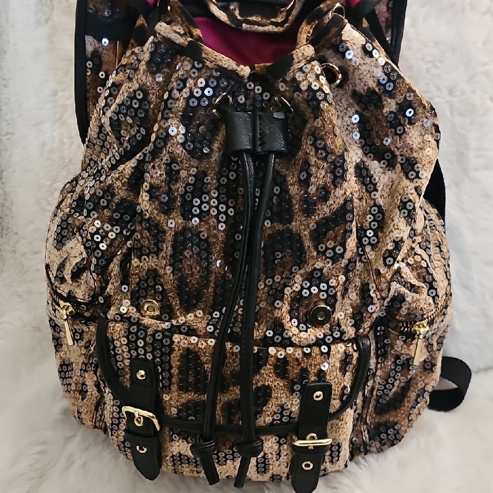 Juicy Couture Brown and Black Leopard Backpack - Picture 7 of 17